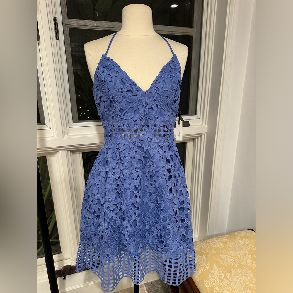 Lovers + Friends blue Bellini dress